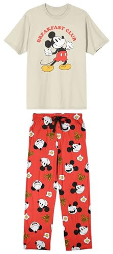 Disney Mickey Mouse Character Print Men's 2-Pack Pajama Set