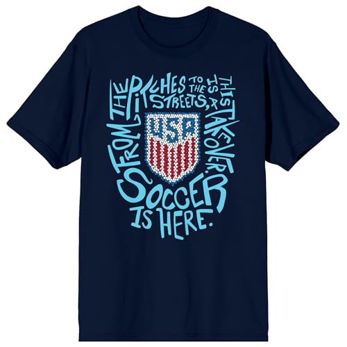 USSF Team USA Una Nacion Un Equipo Men's Navy Blue Short Sleeve Tee