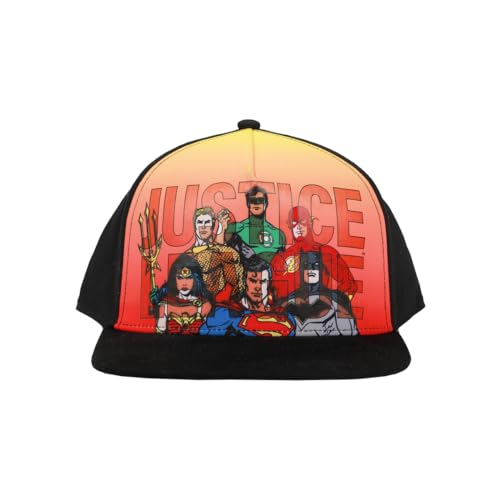 Justice League Of America Squad Youth Black Snapback Hat-OSFA