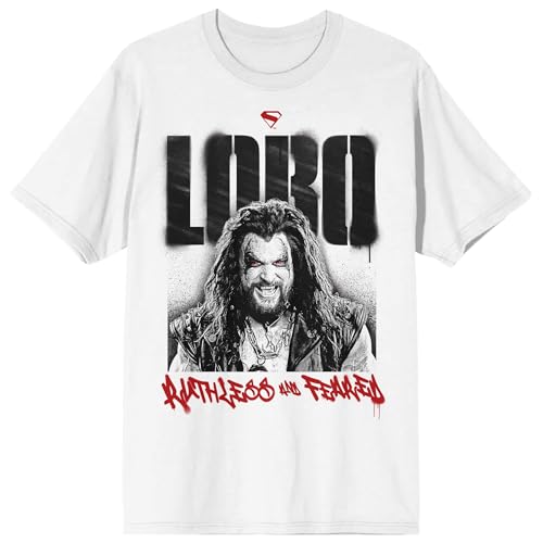 Supergirl Movie (2026) Lobo Ruthless And Feared Graffiti Men’s White Crew Neck Short Sleeve T-shirt