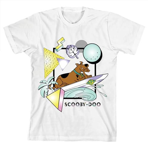 Scooby Doo Surfing Youth White Short Sleeve Tee