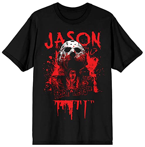 Friday the 13th Jason Voorhees Men's Black Graphic T-shirt