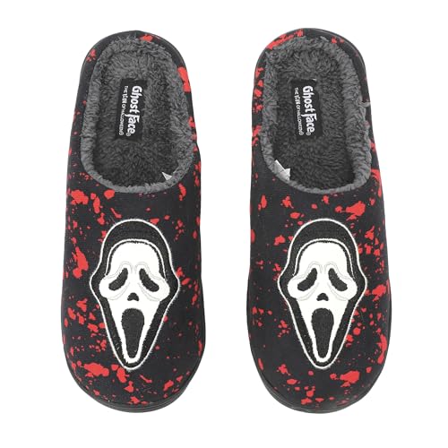 Ghostface Mask & Blood Splatter Adult Black Scuffs