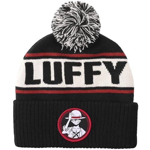 One Piece Luffy Black Cuff Beanie