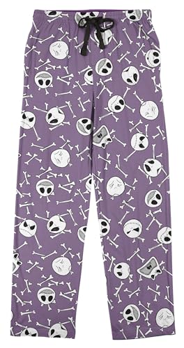 Nightmare Before Christmas AOP Mens Purple Sleep Pajama Pants
