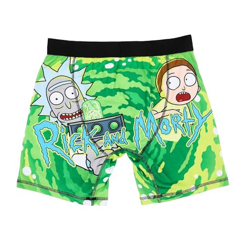 Rick & Morty Portal Art Men's Green Boxer Briefs