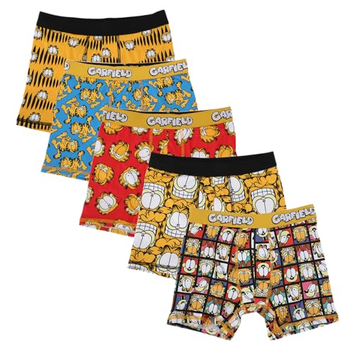 Garfield Character Art 5-Pack Boy's Boxer Briefs
