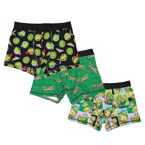 Teenage Mutant Ninja Turtles Character Print Men's 3-Pack Boxer Briefs Set