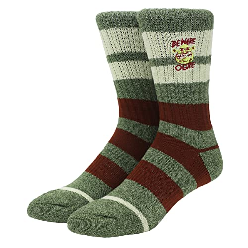 Shrek Beware Ogre Men's Athletic Camping Crew Socks