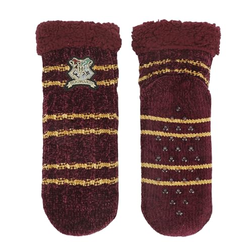 Harry Potter Womens Faux Lined Quarter Crew Cozy Socks