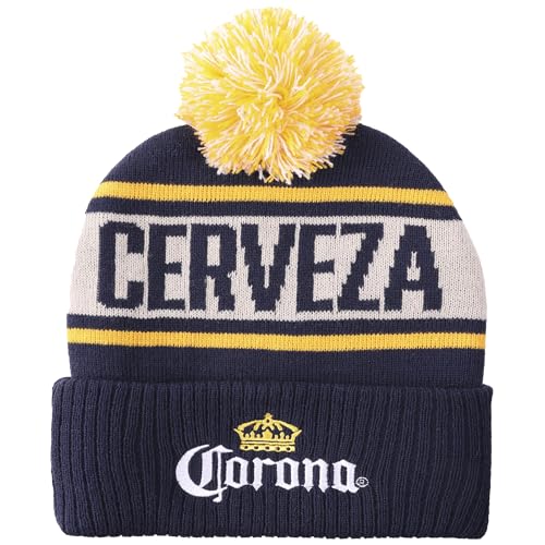Corona Cerveza Navy Cuff Beanie
