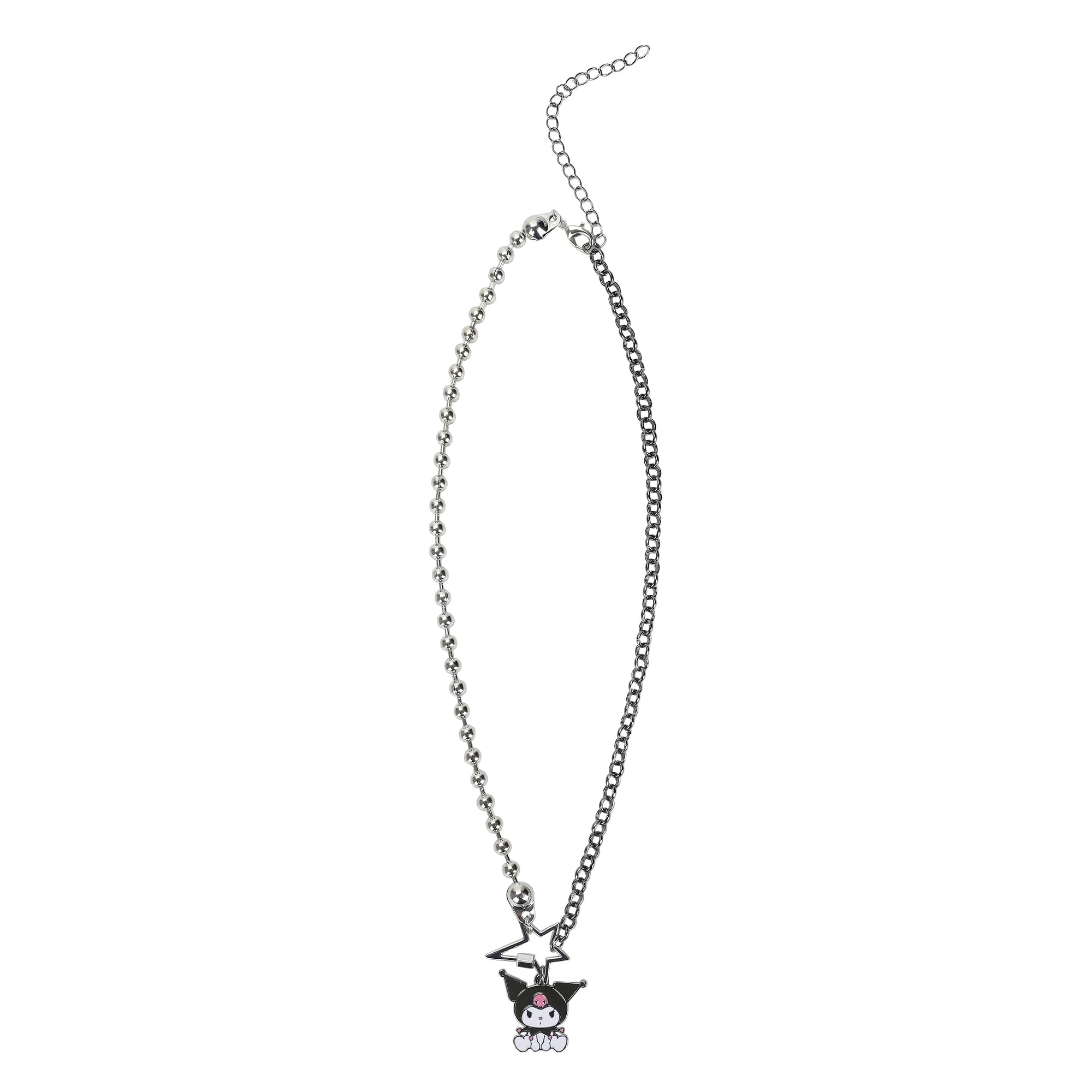 Kuromi Star Necklace With Two Chain Options