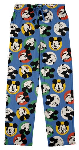 Mickey Mouse Classic All-Over Print Women's Lightweight Plush Minkey Fleece Sleep Pajama Pants
