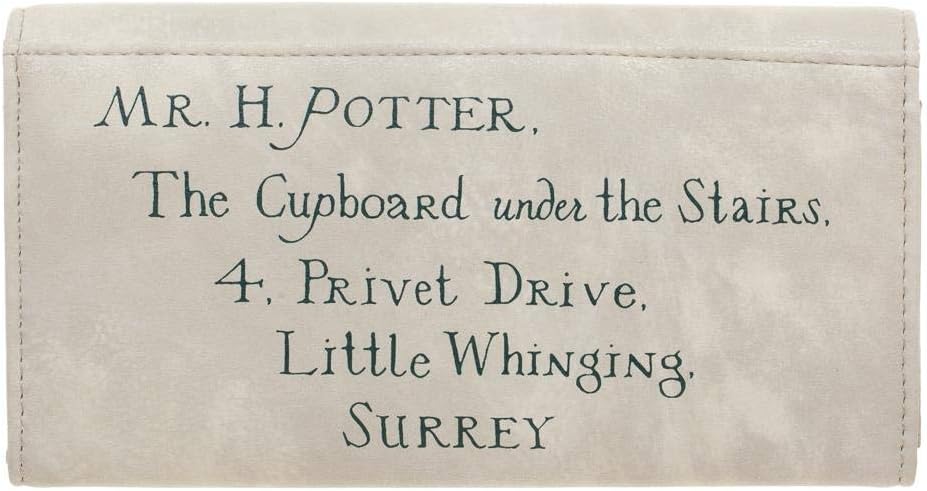 Hogwarts Letter w/ Crest Seal One Size Fits Most Faux Leather Wallet