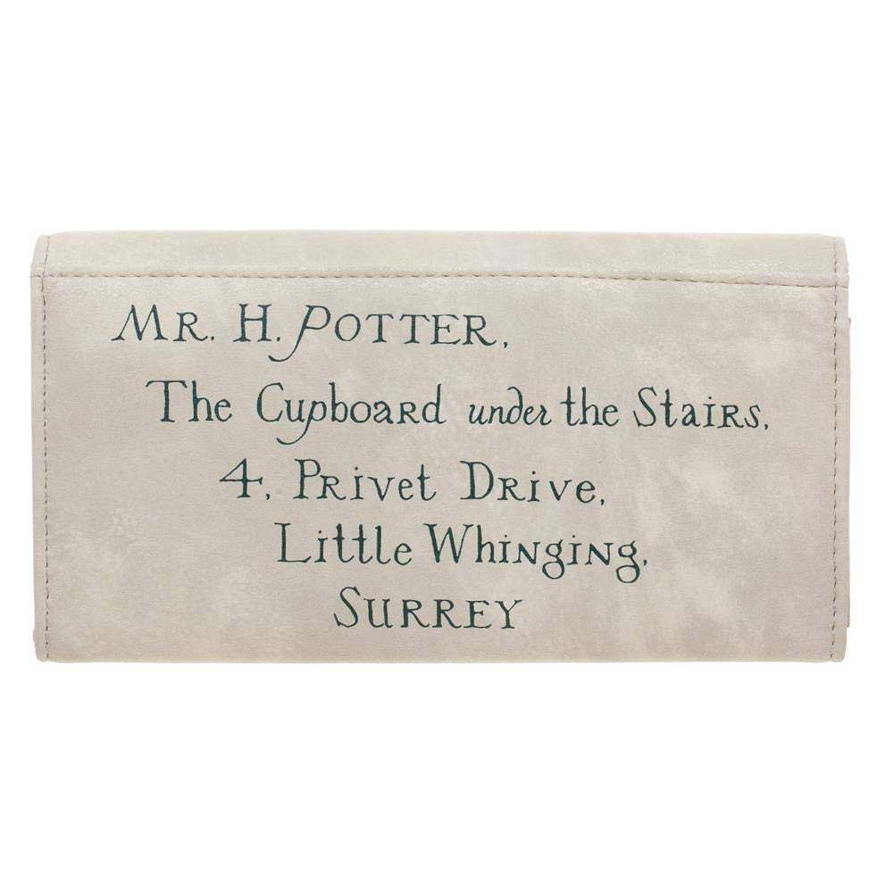 Hogwarts Letter w/ Crest Seal One Size Fits Most Faux Leather Wallet