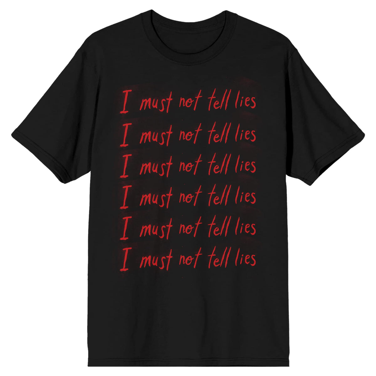 Harry Potter I Must Not Tell Lies Repeated Text Men's Black T-shirt