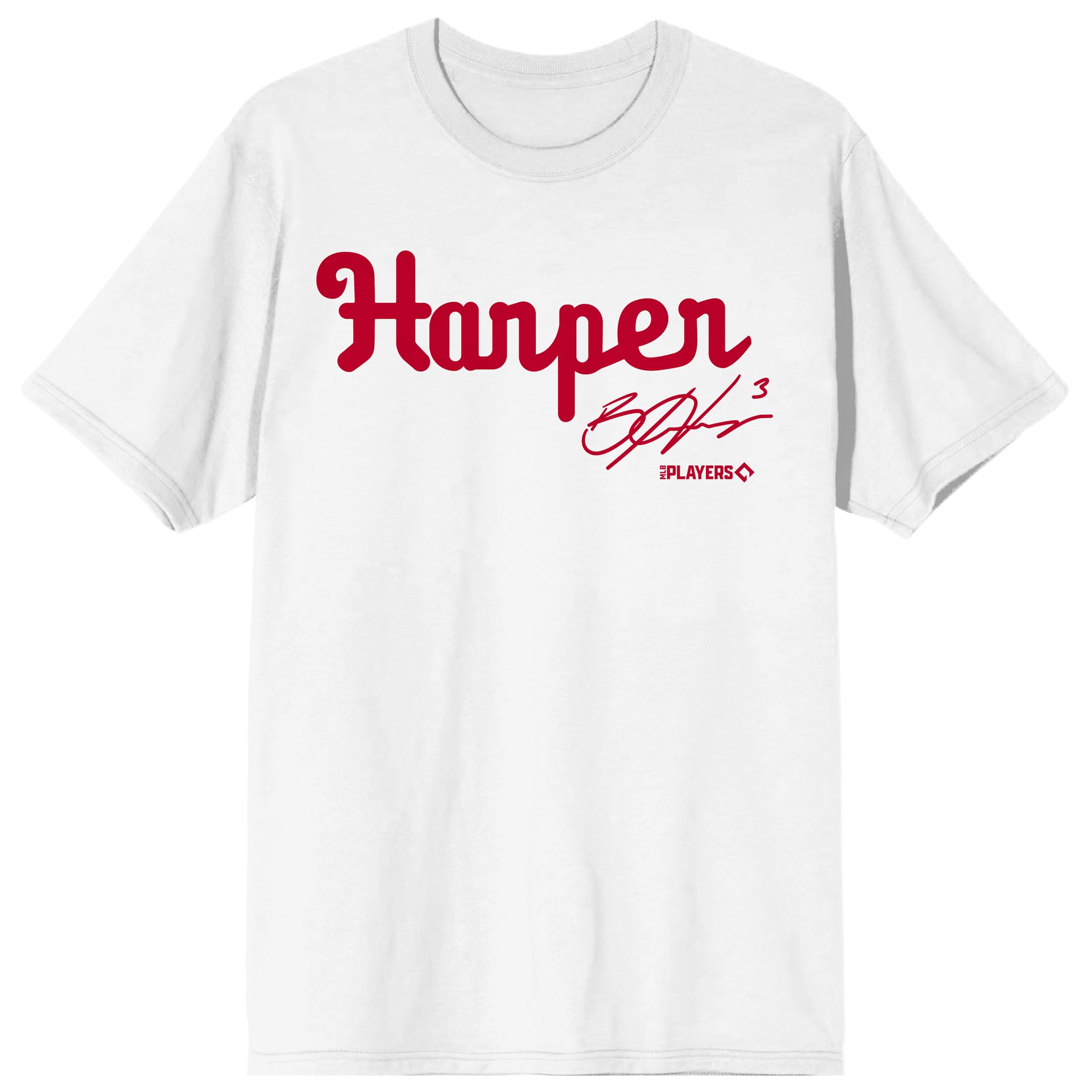 Bryce Harper Signature and logo on white Adult T-Shirt