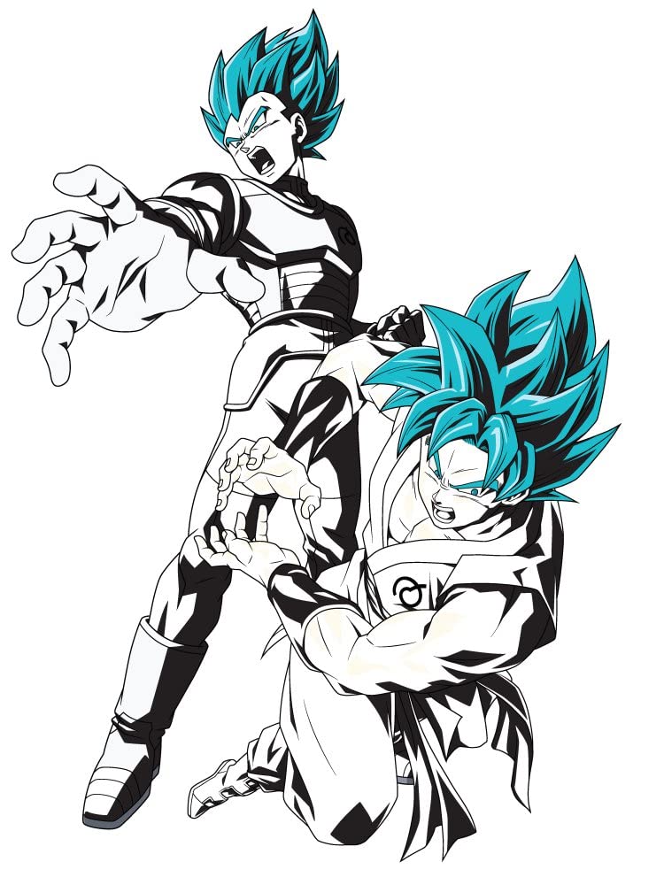 Dragon Ball Super Goku Vegeta Anime Men's White T-Shirt