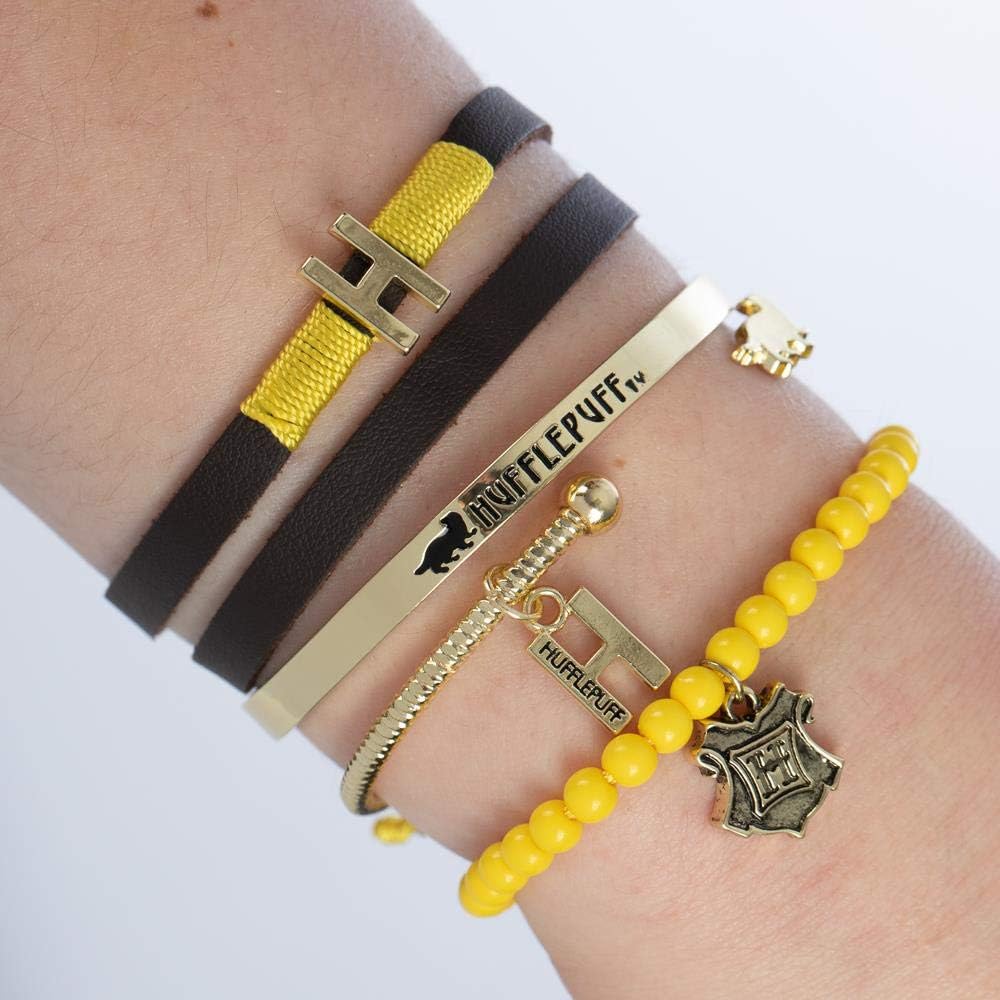 Harry Potter Hufflepuff Friendship Bracelet Gift Set - 4 Pack
