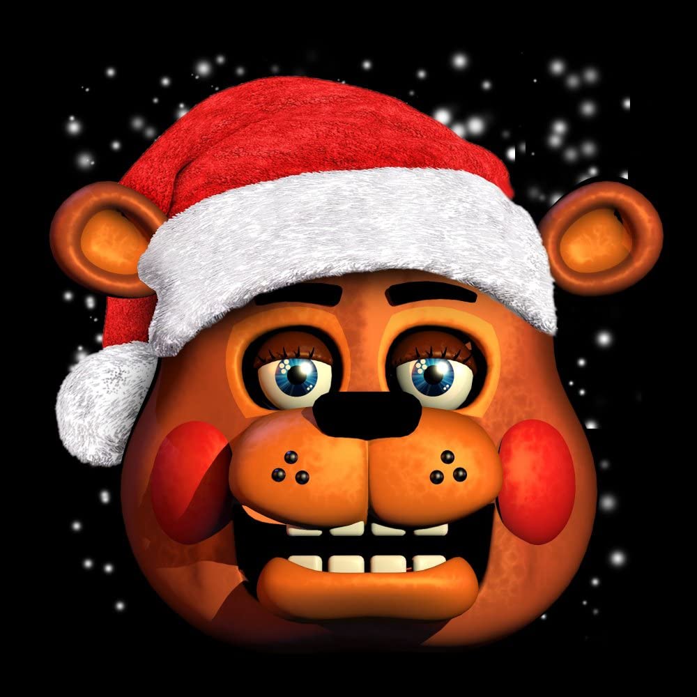 Five Nights at Freddy's Santa Freddy Boy's Black T-shirt