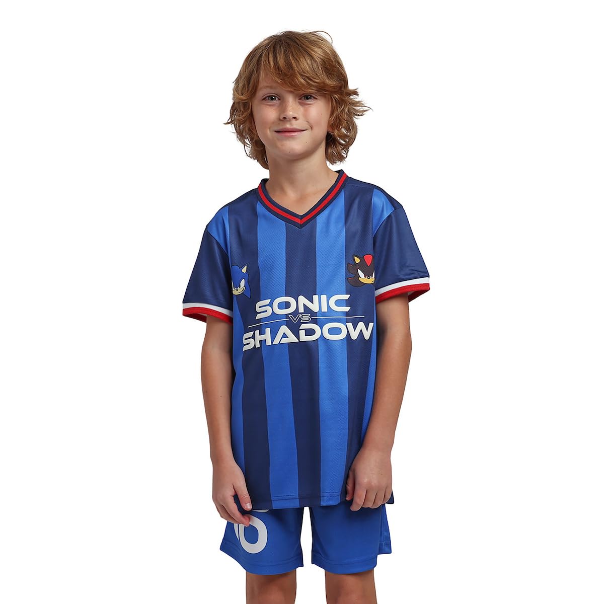 Sonic The Hedgehog Sonic & Shadow Boy's 2-Pack Soccer Jersey & Shorts Combo Set