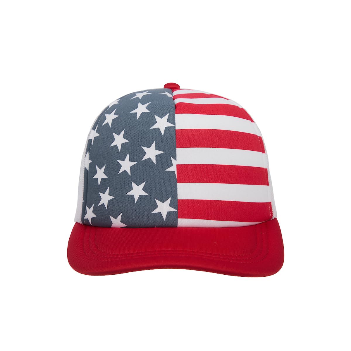 American Flag Split Design Trucker Hat