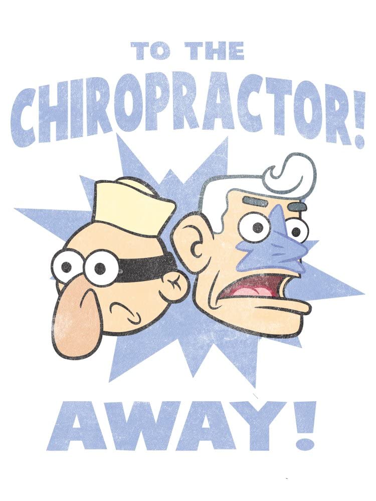 Spongebob Squarepants Barnacle Boy Chiropractor Mens White Graphic Tee