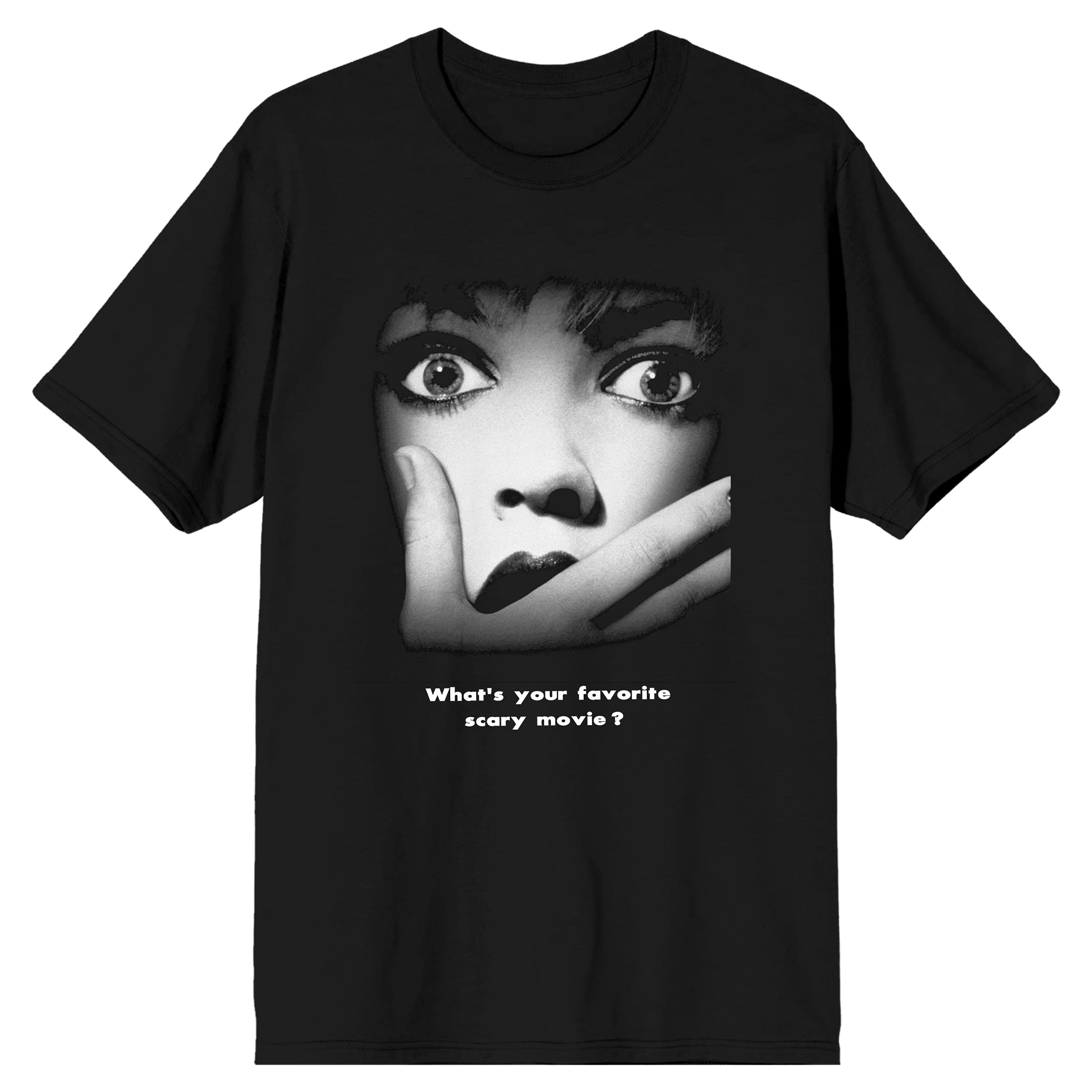 Scream What's Your Favorite Scary Movie? Men's Black Graphic Tee