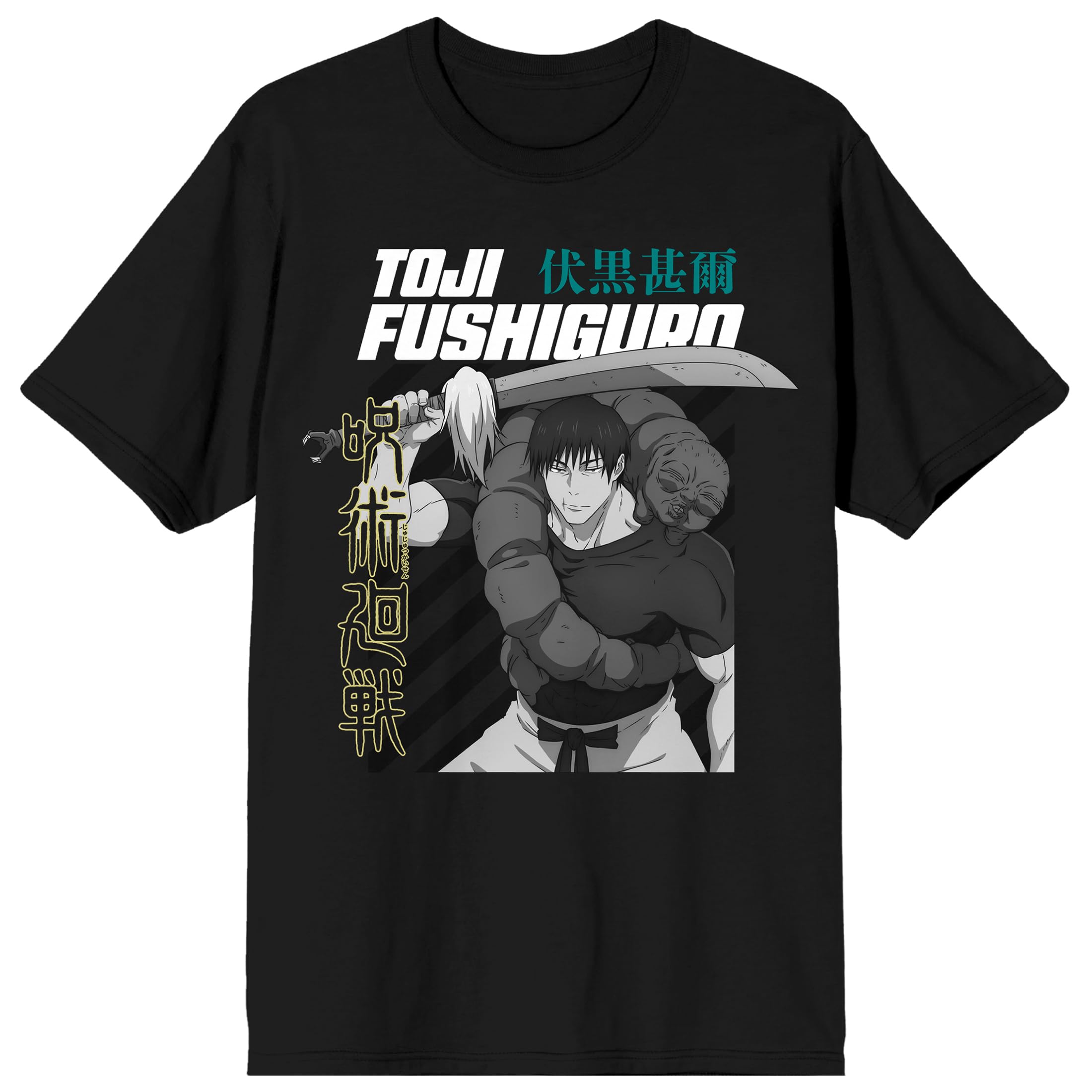 Jujutsu Kaisen Season 2 Toji Fushiguro Men’s Black Short Sleeve Tee