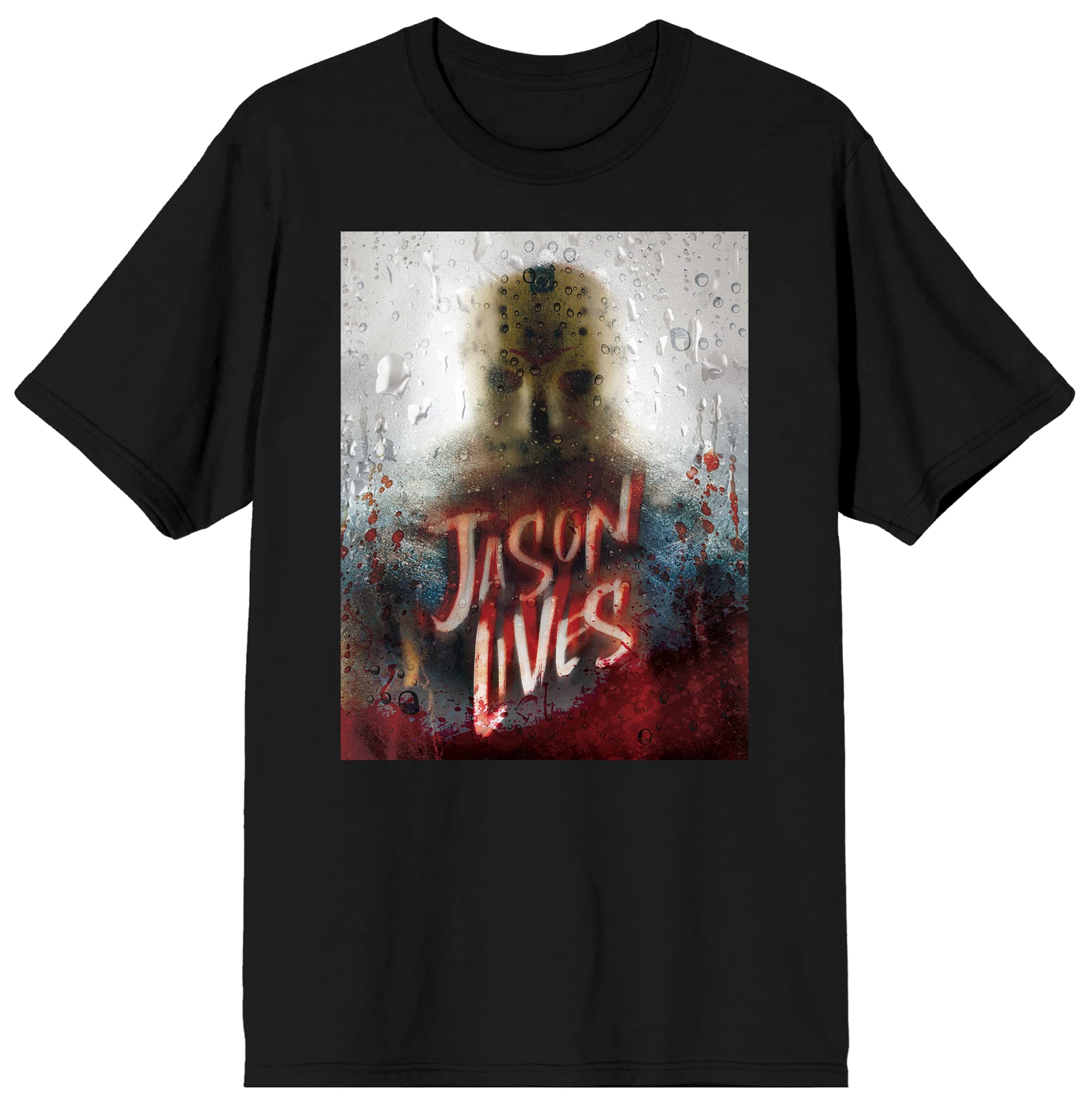 Men's Graphic Black Jason Lives Poster Shirt