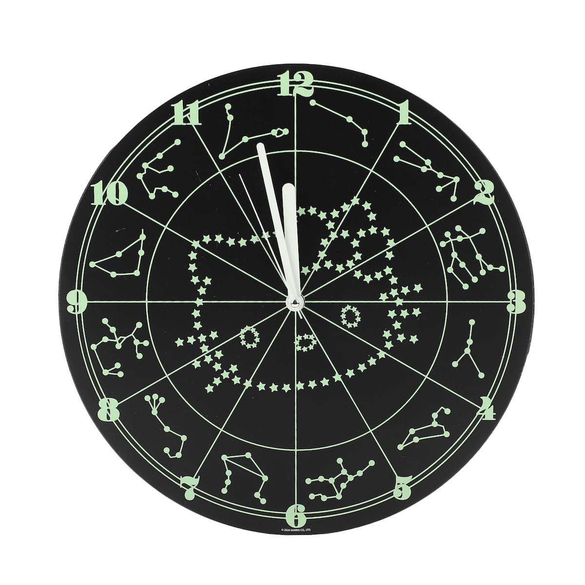 Hello Kitty Zodiac Stars Glow-In-The-Dark Wall Clock