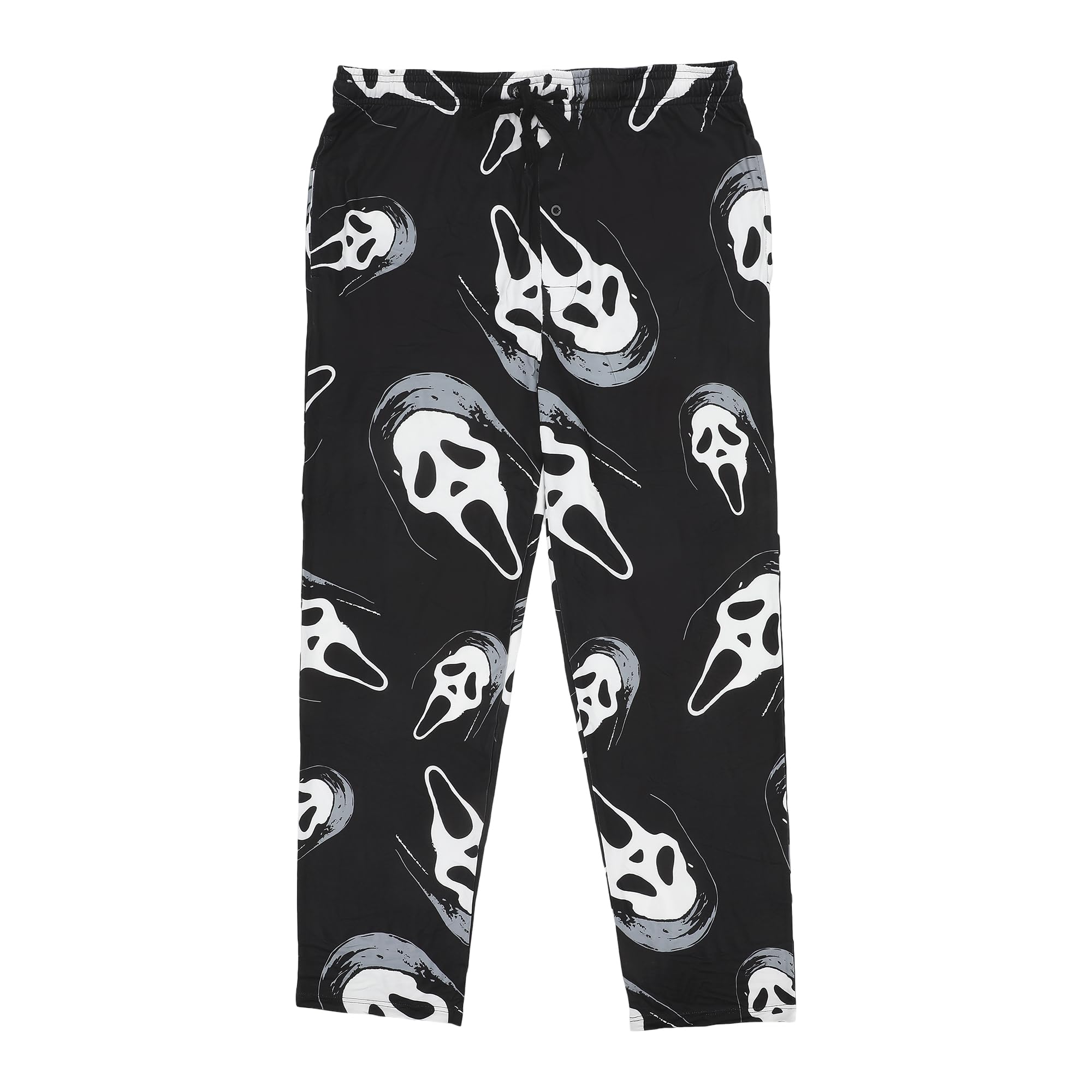 Ghostface All-Over Character Print Plush Minkey Fleece Men's Sleep Pajama Pants