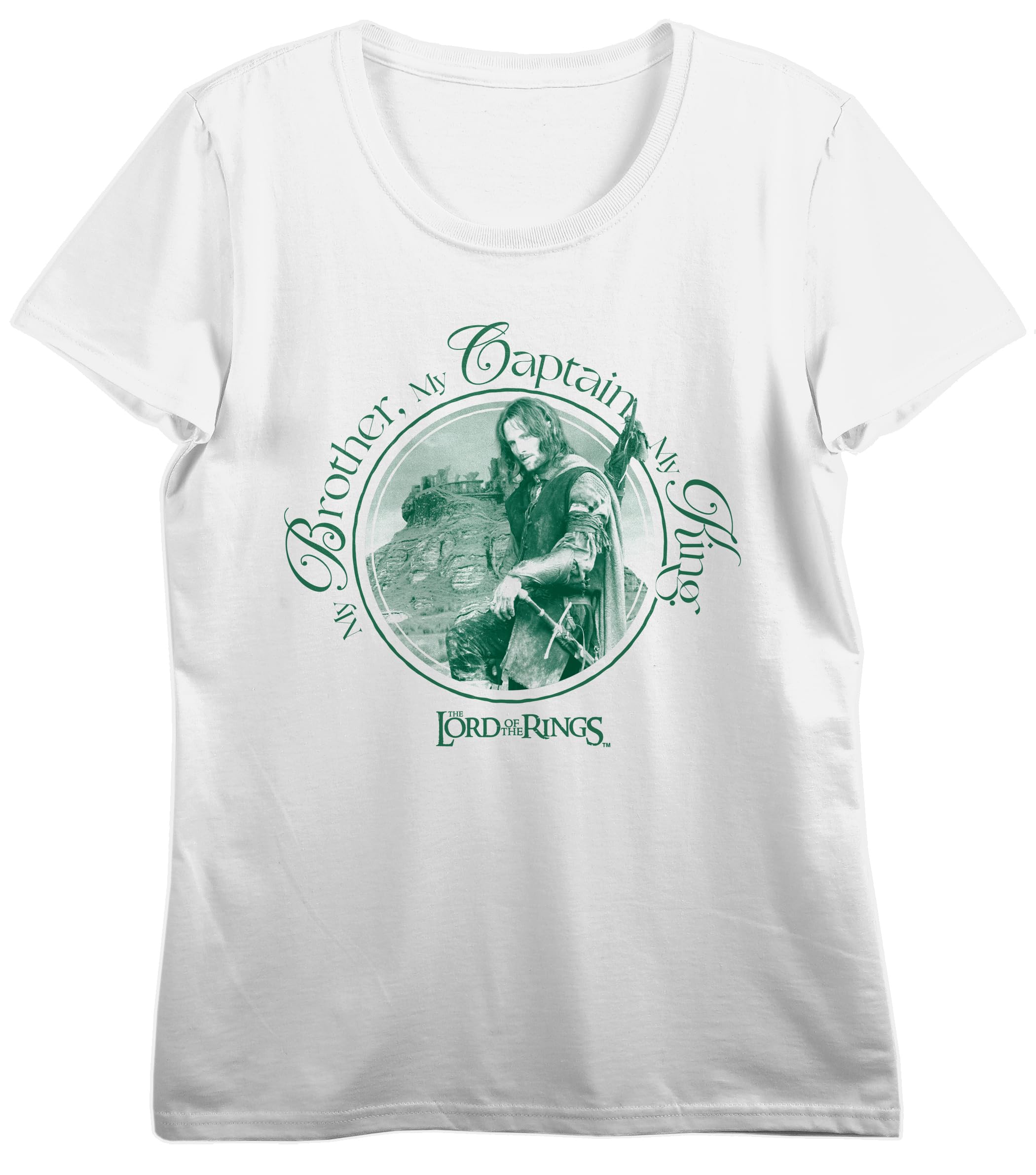 Lord Of The Rings My Brother, My Captain, My King Women's White Crew Neck Short Sleeve Tee