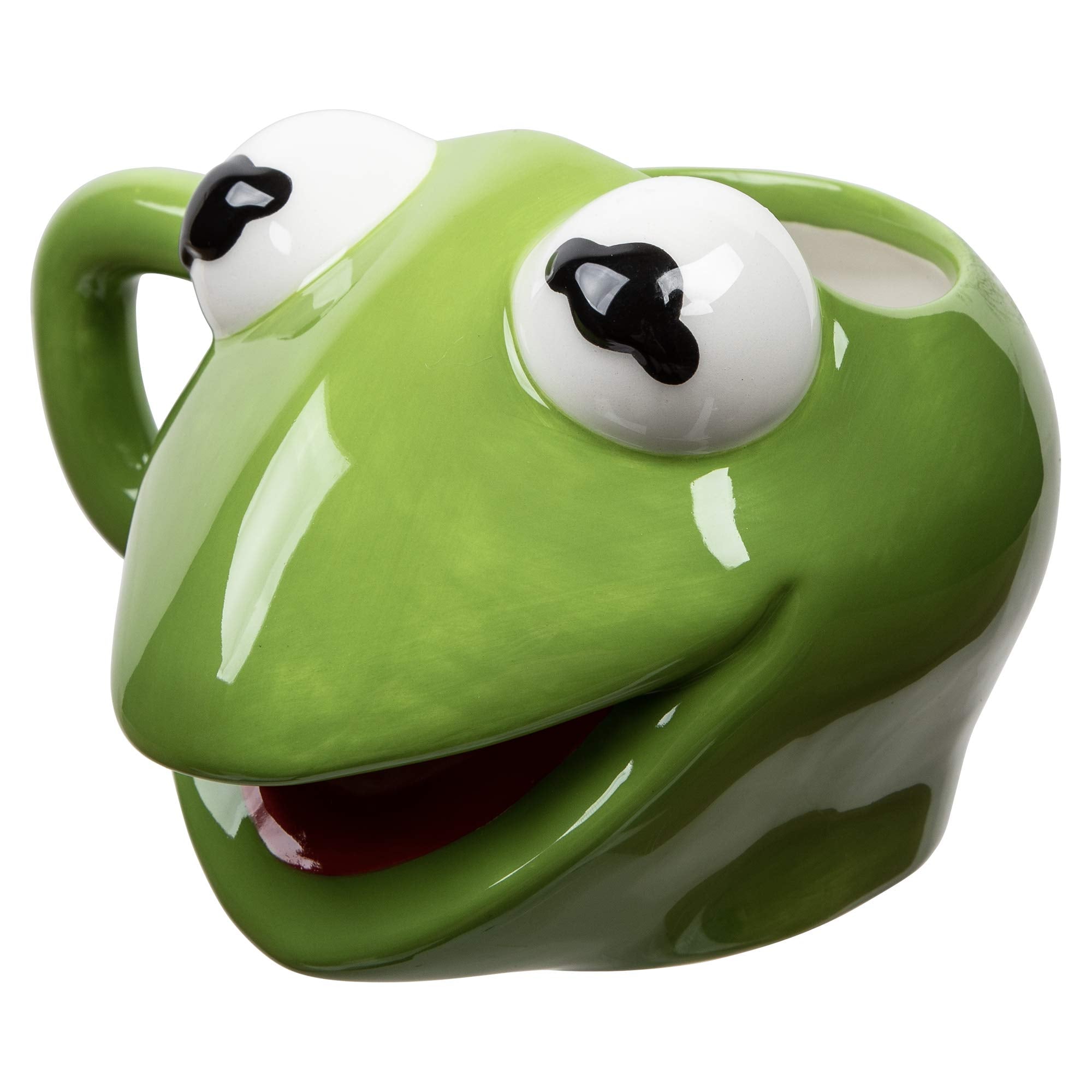Disney Muppets Kermit The Frog puppet 20 Oz Ceramic Sculpted Mug
