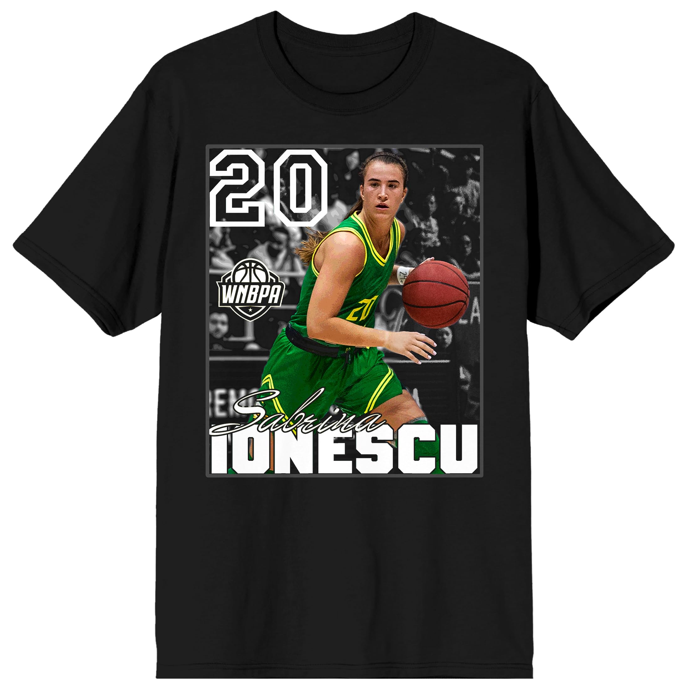 Sabrina Ionescu 20 Champion Women's Black Crew Neck Short Sleeve Tee