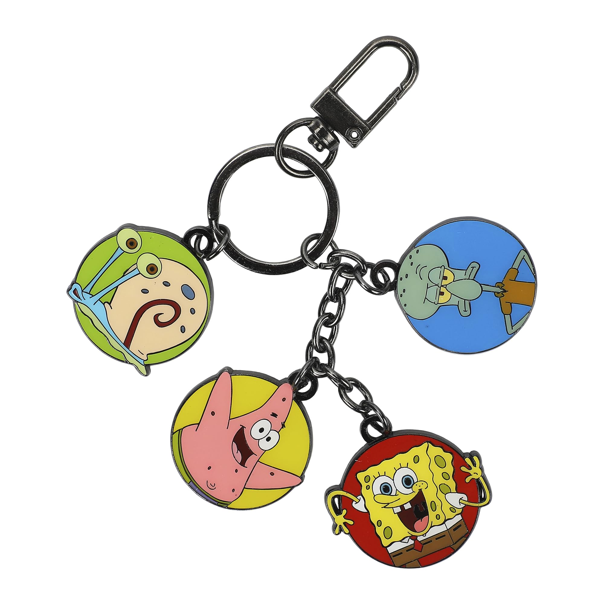 Spongebob Squarepants Favorite Characters Multi Charm Keychain