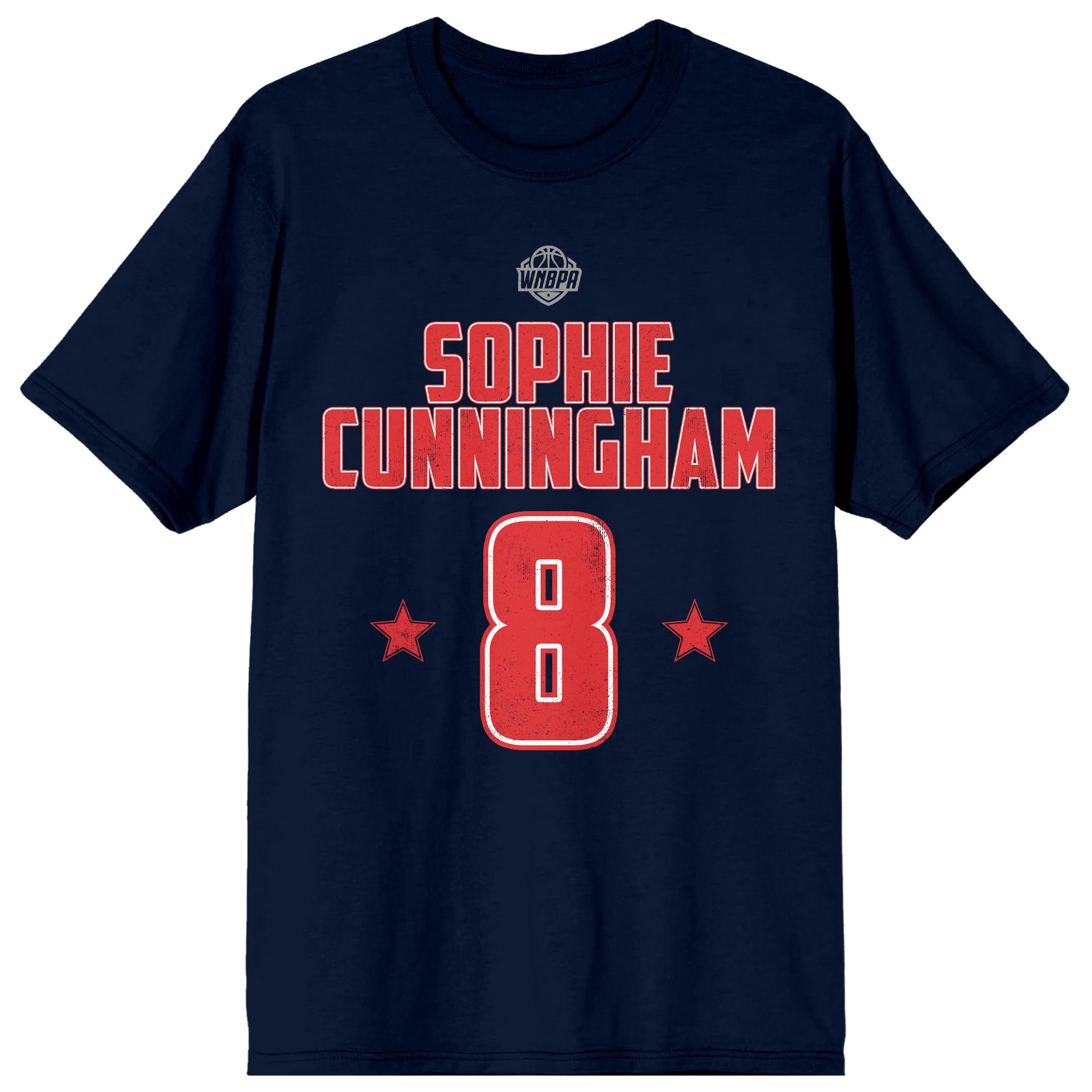 WNBPA Sophie Cunningham #8 Men's Black Short Sleeve Tee