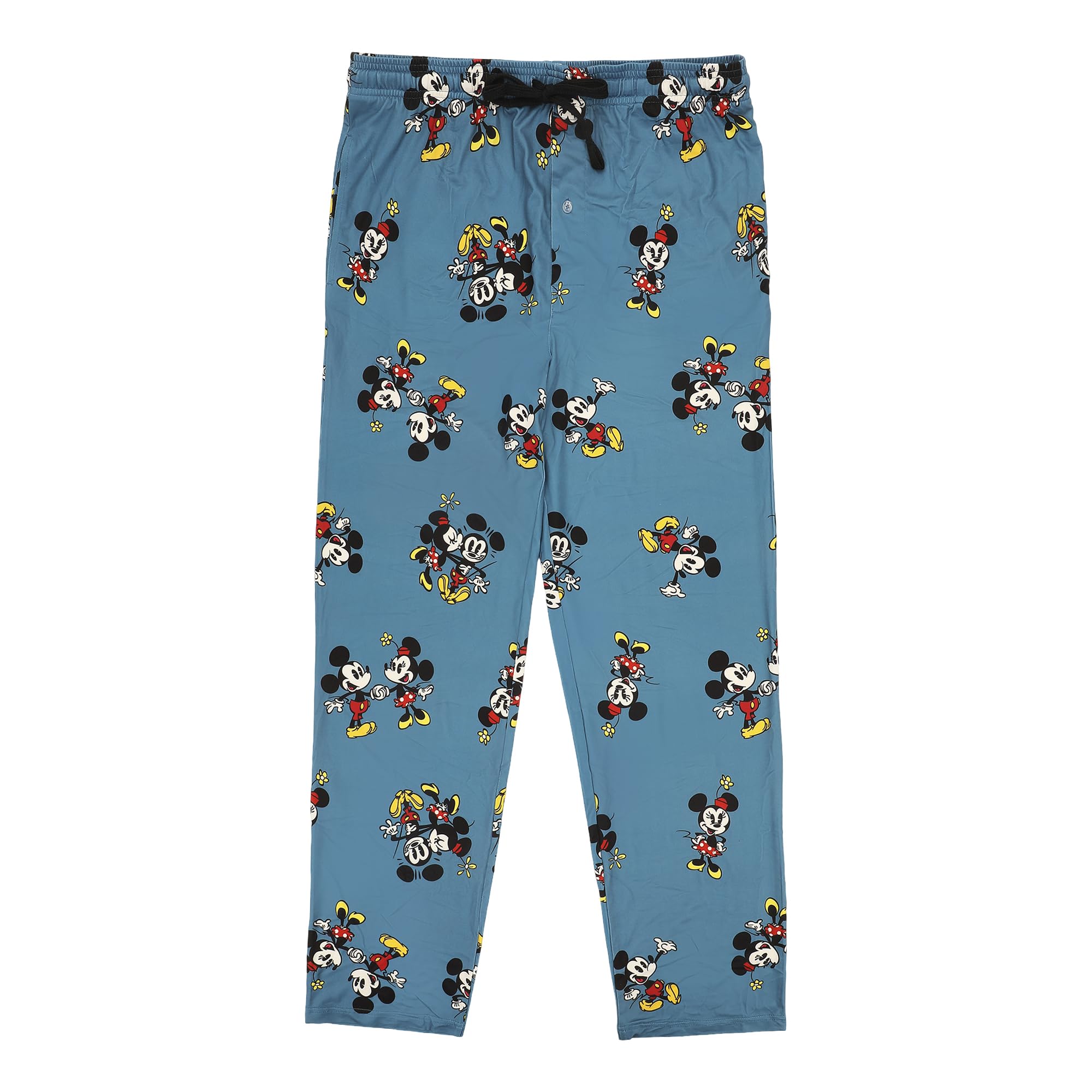 Disney Classic Mickey Mouse Minnie Mouse Men's All-Over Print Sleep Pajama Pants