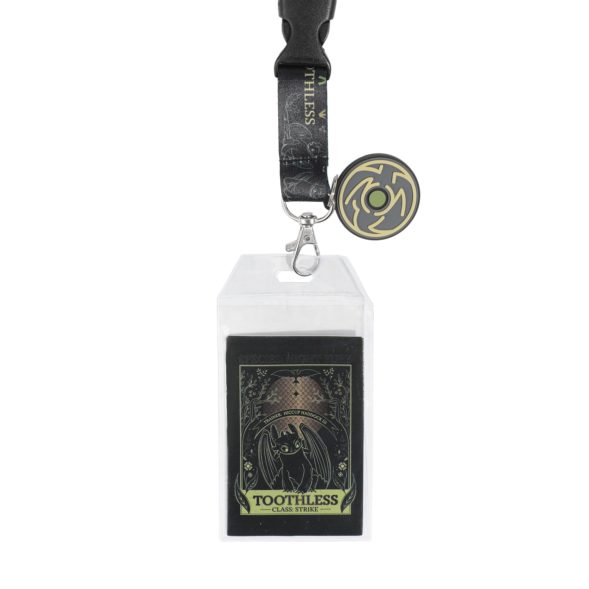How to Train Your Dragon Toothless Nature Art Black 22" Lanyard