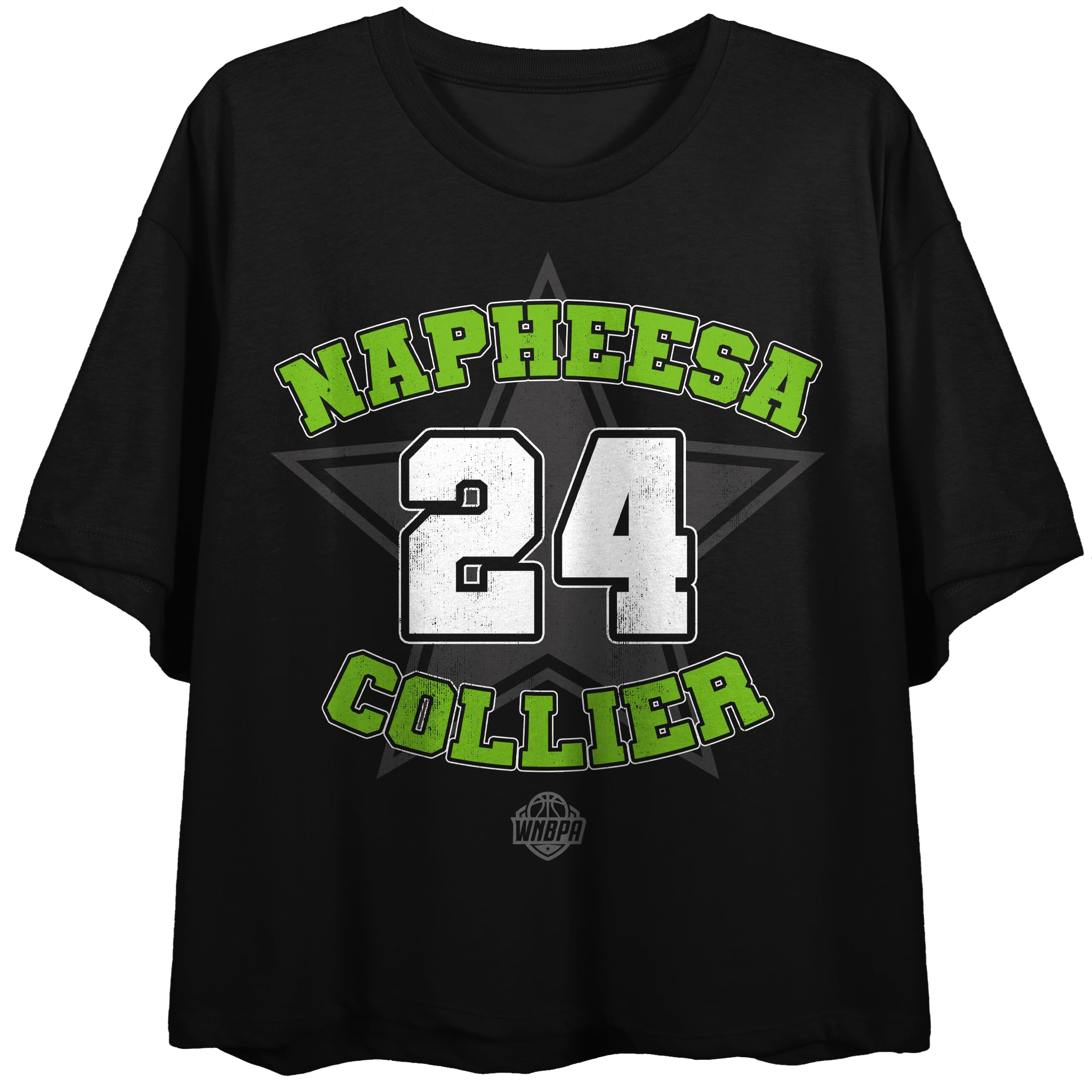 WNBPA Napheesa Collier #24 Women's Black Cropped Tee