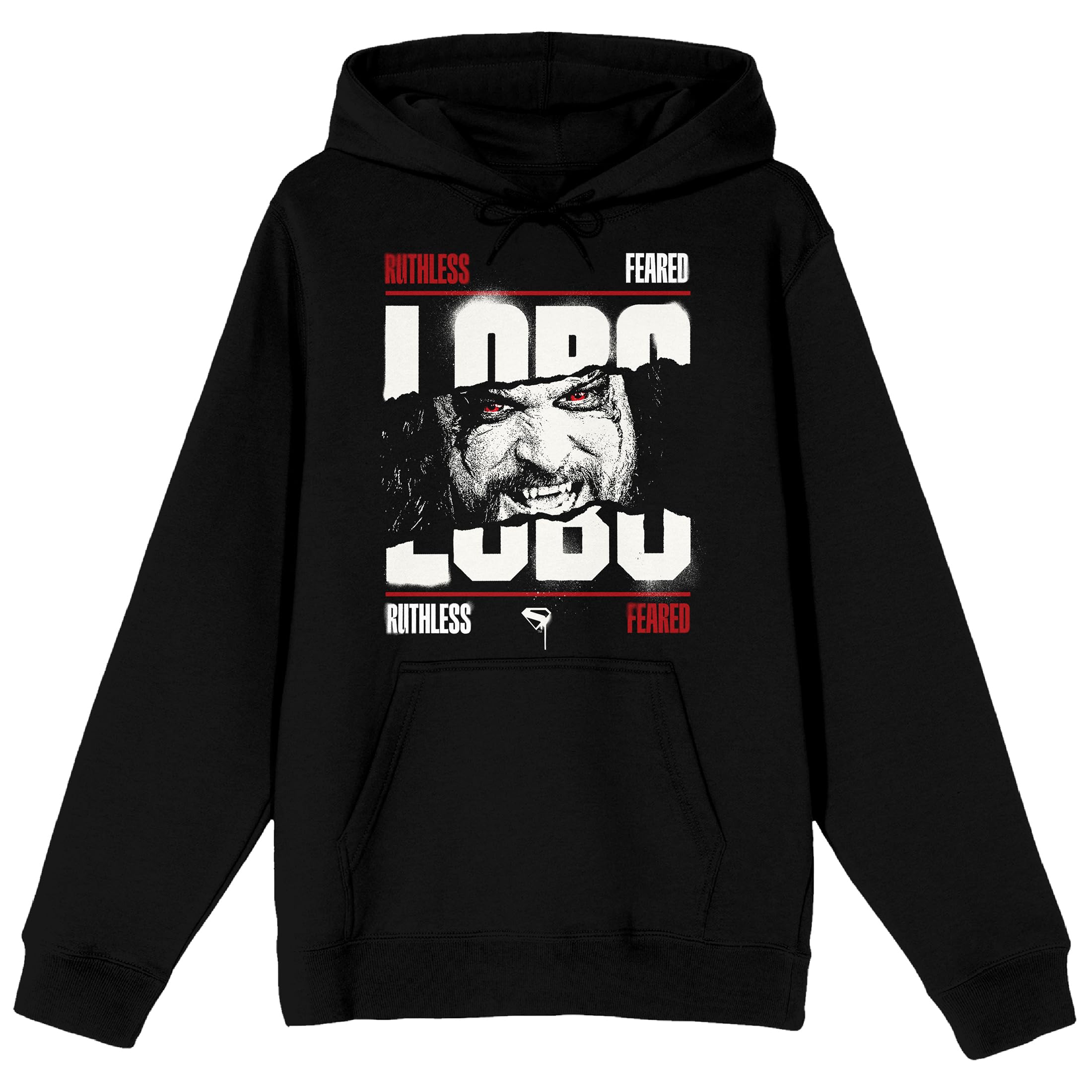 Supergirl Movie (2026) Jason Mamoa As Lobo Men’s Black Graphic Hoodie