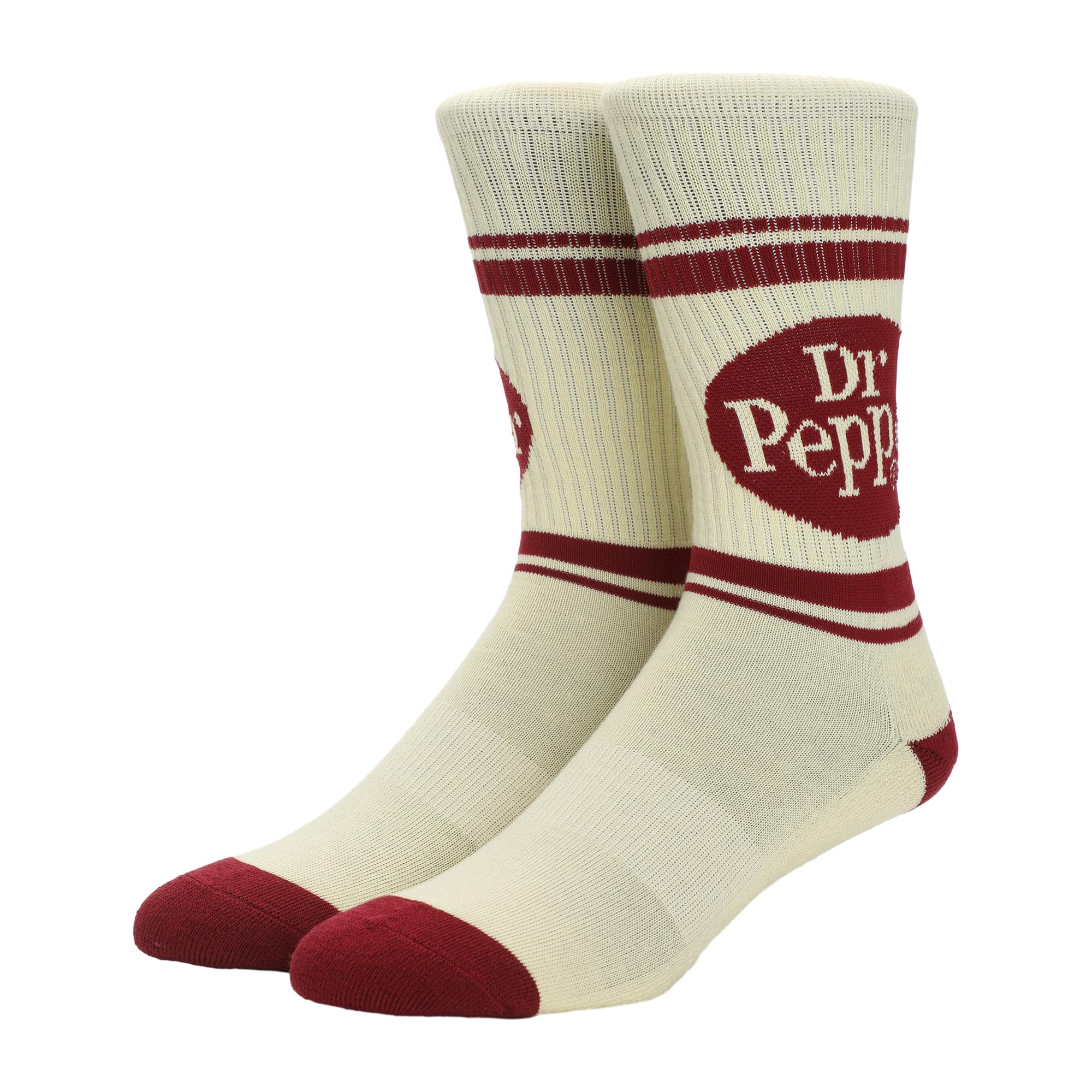 Dr Pepper Vintage Soda Logo Men's Casual Crew Socks