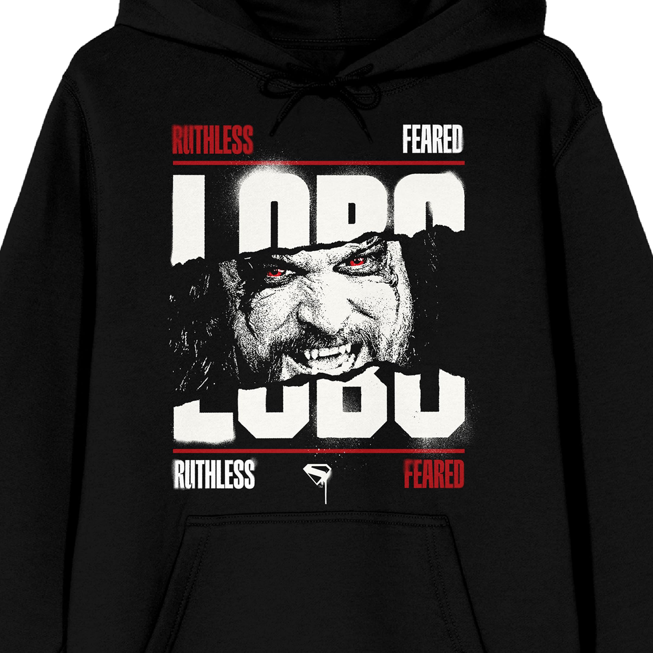 Supergirl Movie (2026) Jason Mamoa As Lobo Men’s Black Graphic Hoodie