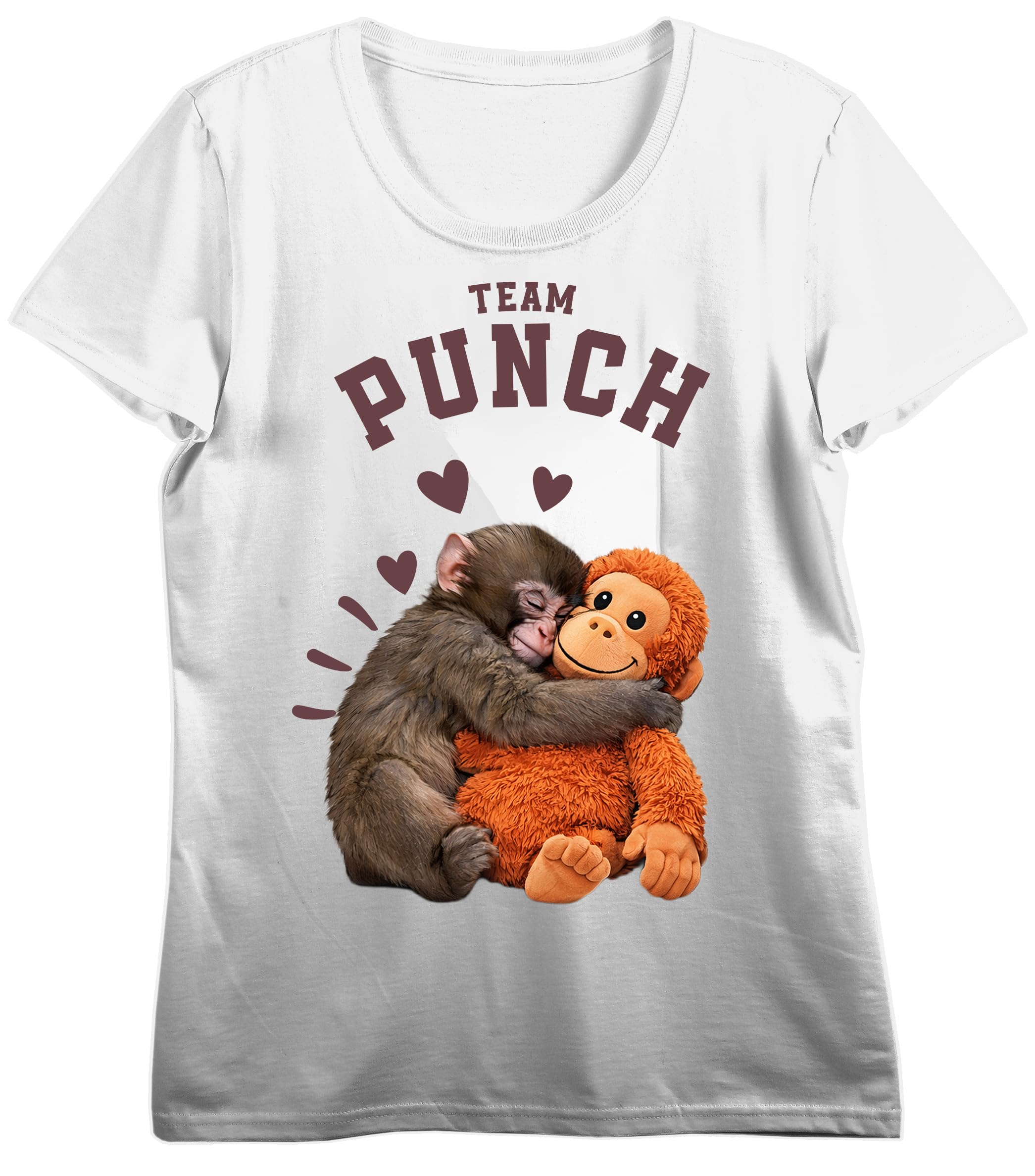 Punch The Monkey Men's Black Crew Neck  Short Sleeve Tee