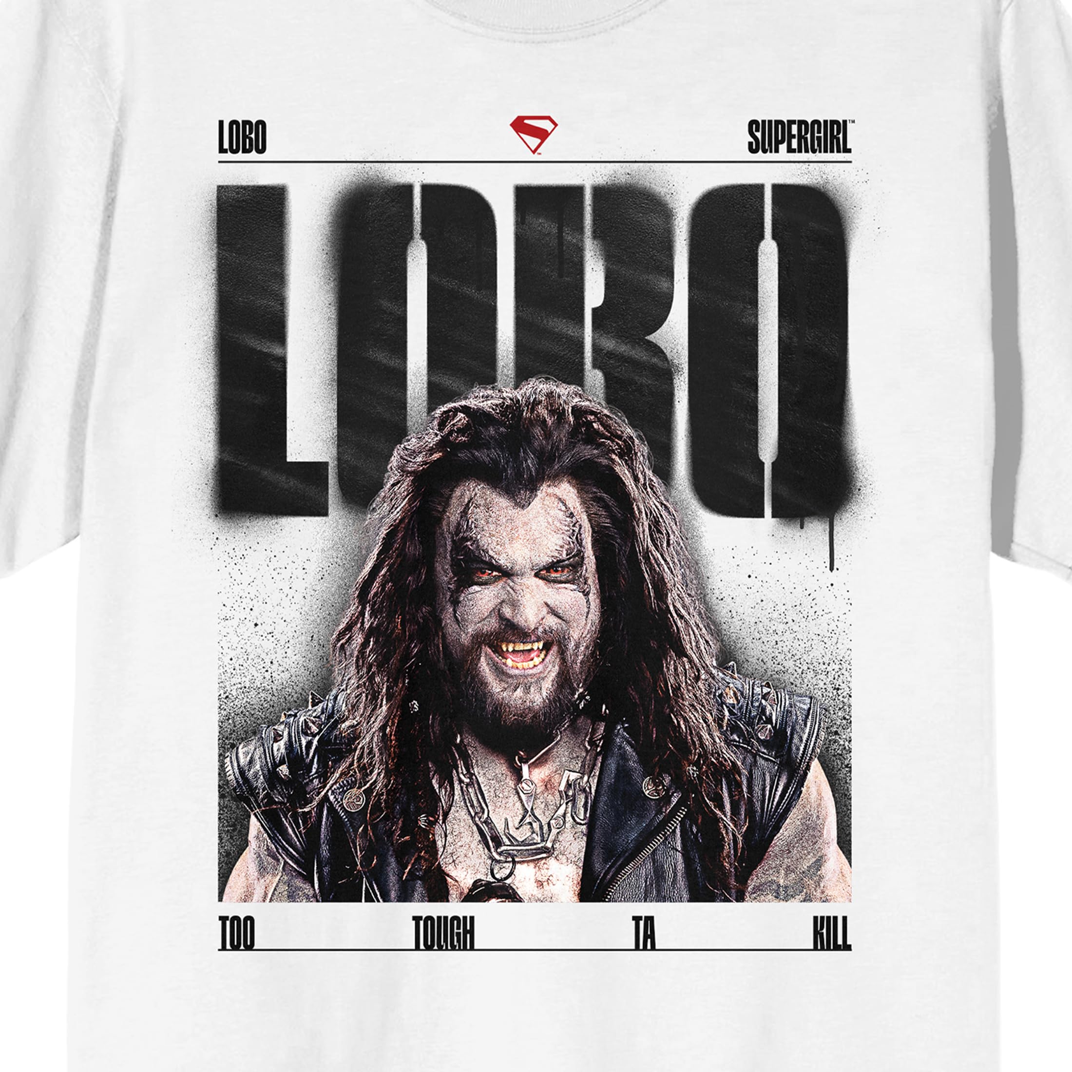 Supergirl Movie (2026) Lobo Too Tough To Kill Poster Art Men’s White Crew Neck Short Sleeve T-shirt