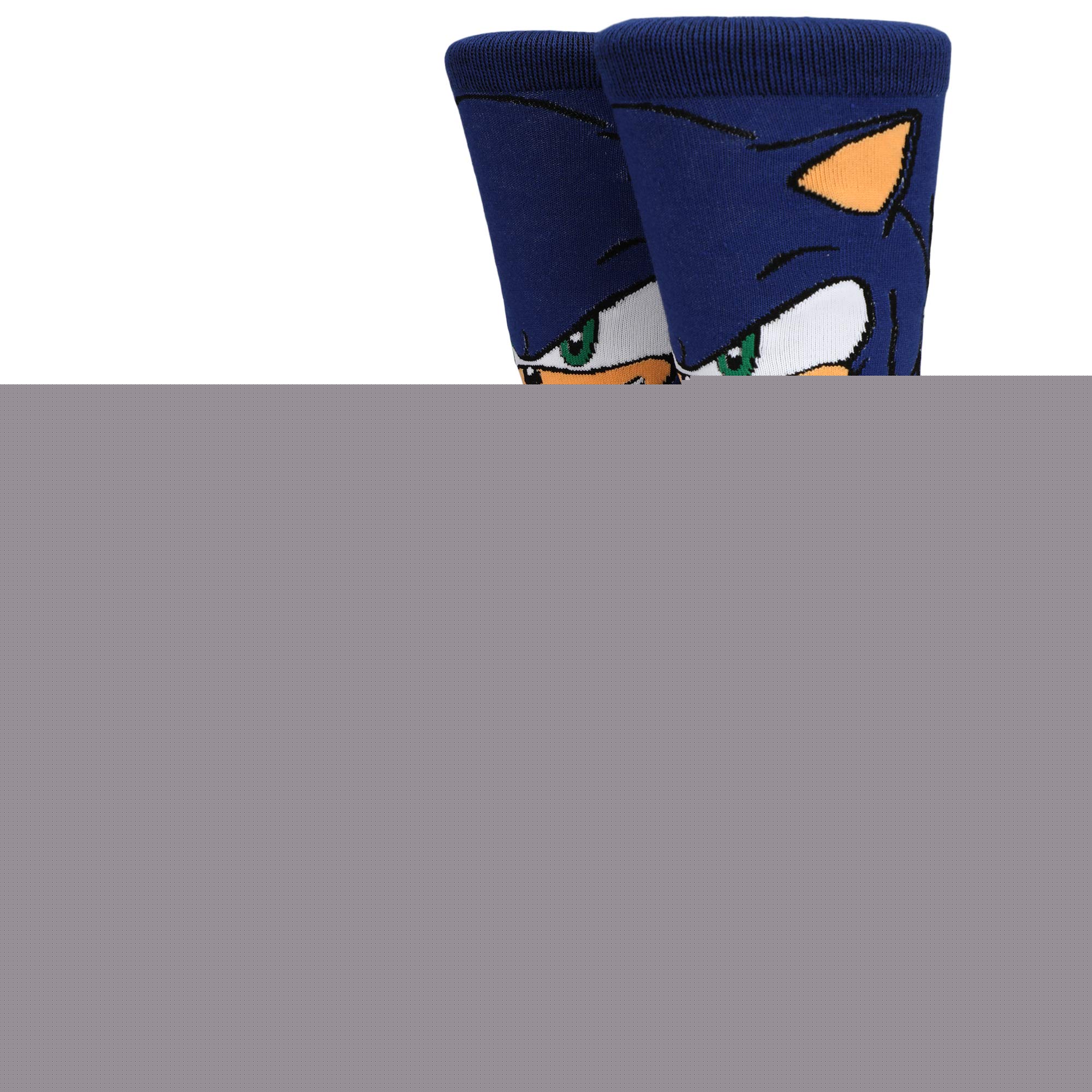 Sonic the Hedgehog Casual 360 Character Crew Socks for Men