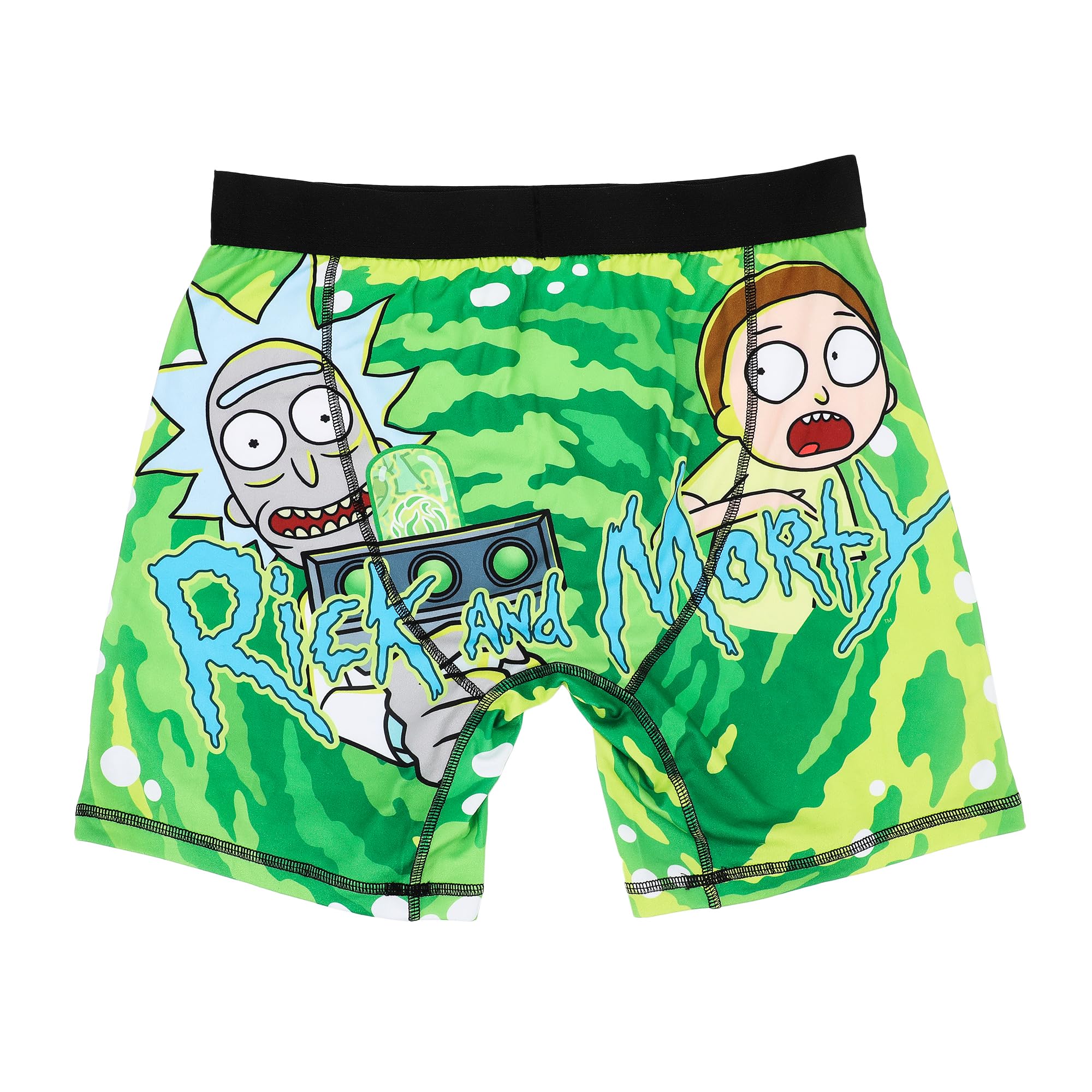 Rick & Morty Portal Art Men's Green Boxer Briefs