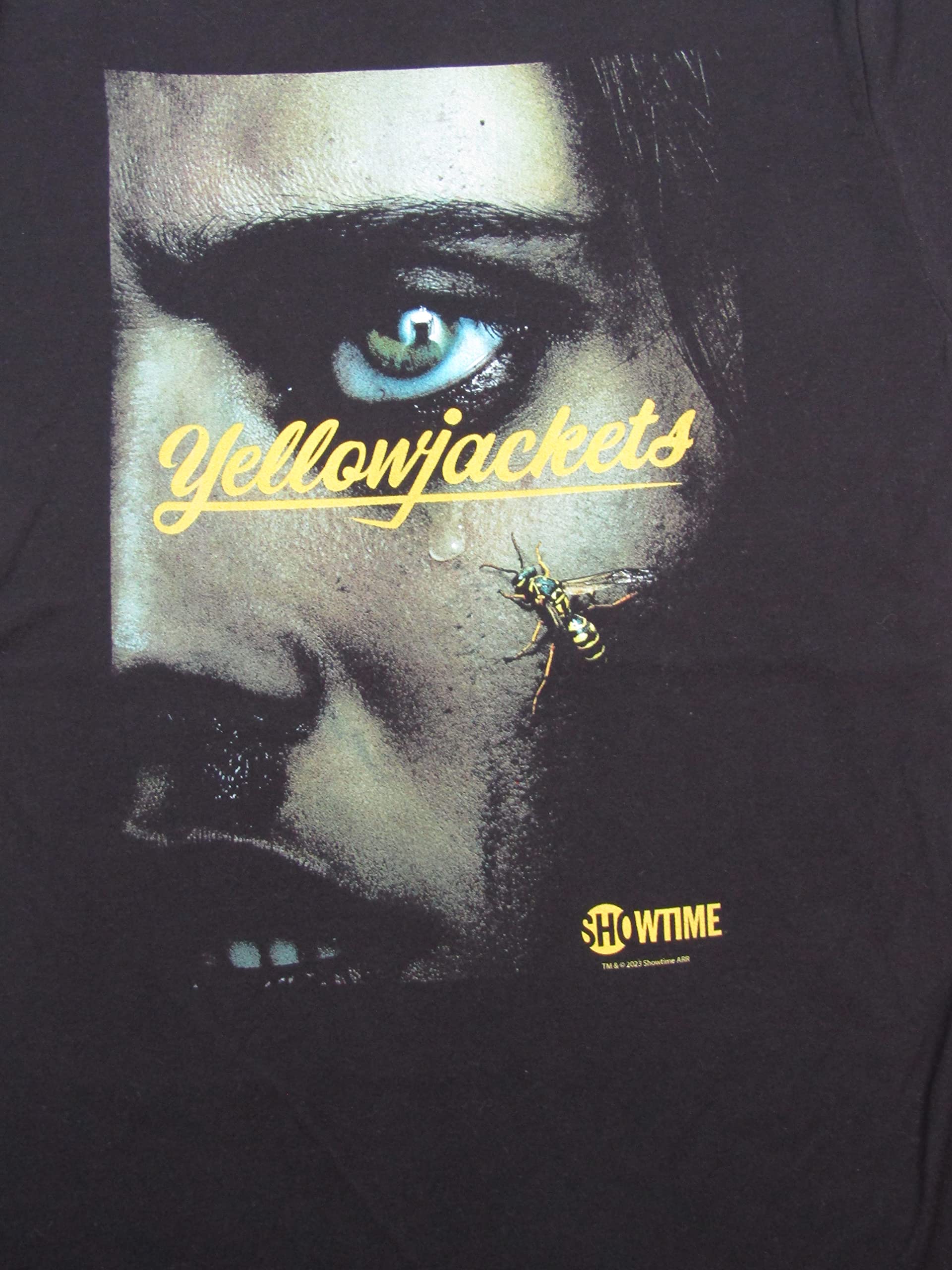 Yellowjackets Face & Logo Crew Neck Short Sleeve Women's Black T-shirt