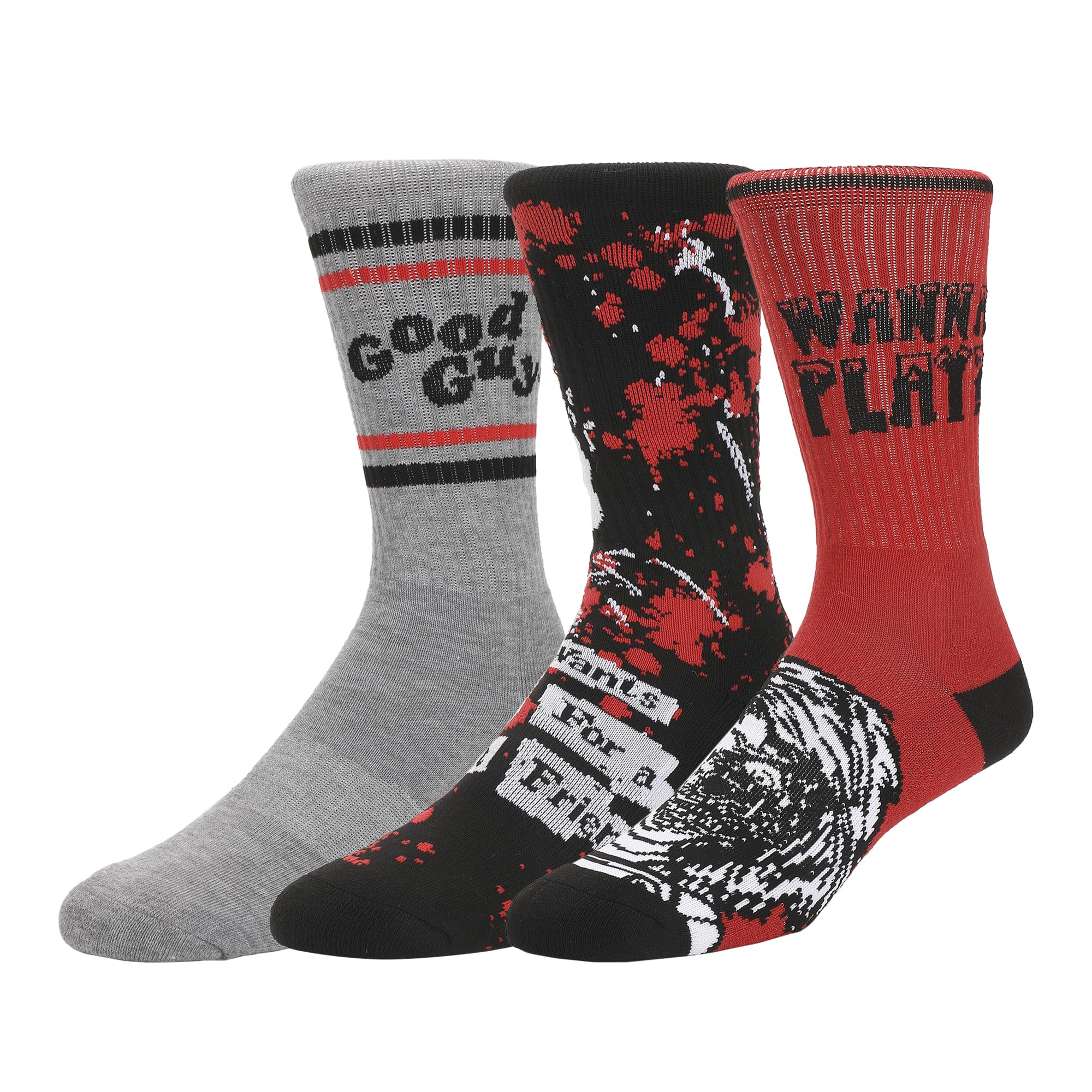 Chucky Good Guys Mens Athletic Crew 3 Pack