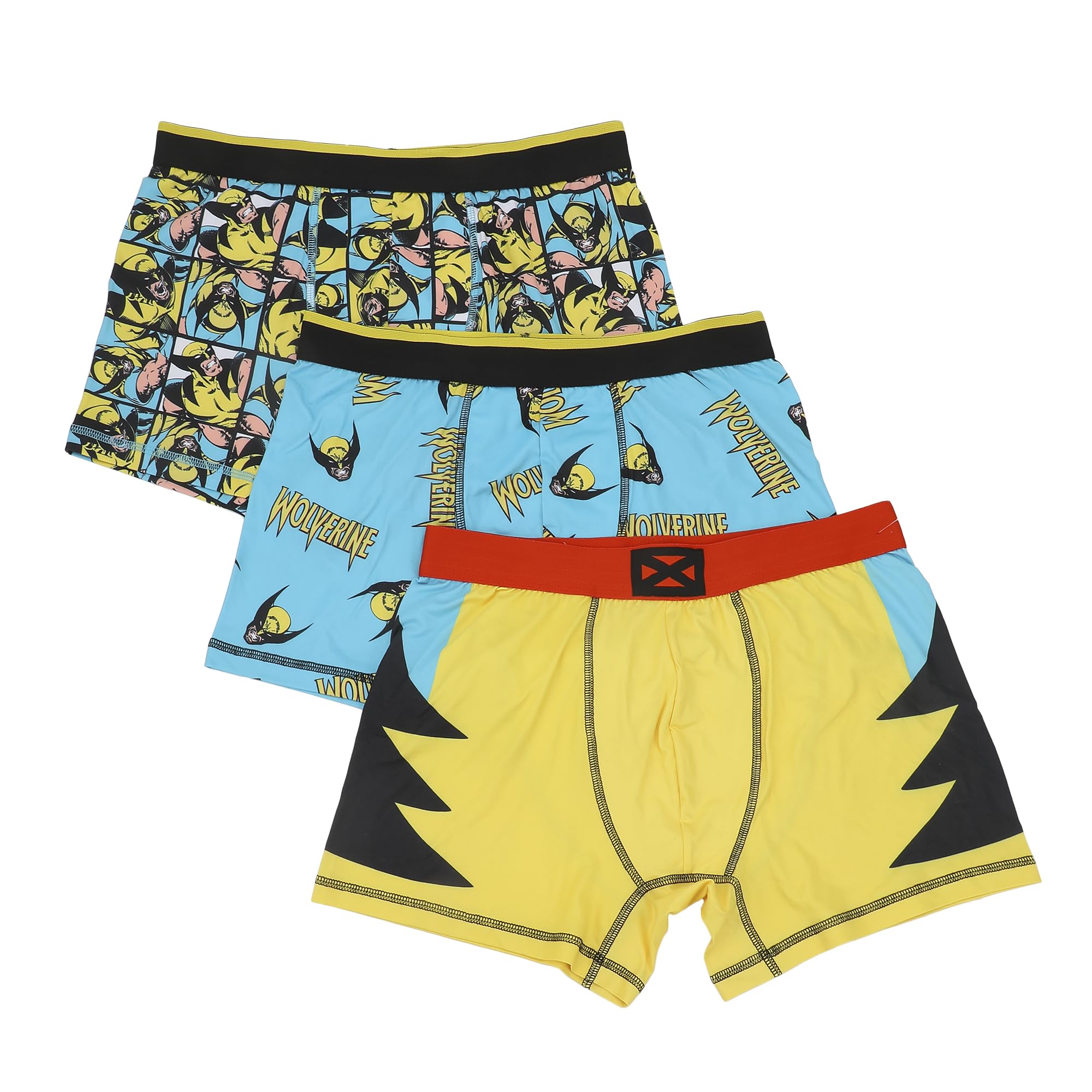 Marvel Wolverine Men's Boxer Briefs Multipack (3 Pack)
